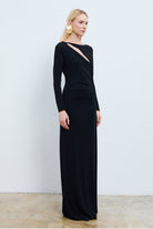 Alva Cut-Out Detaylı Maksi Elbise - 3