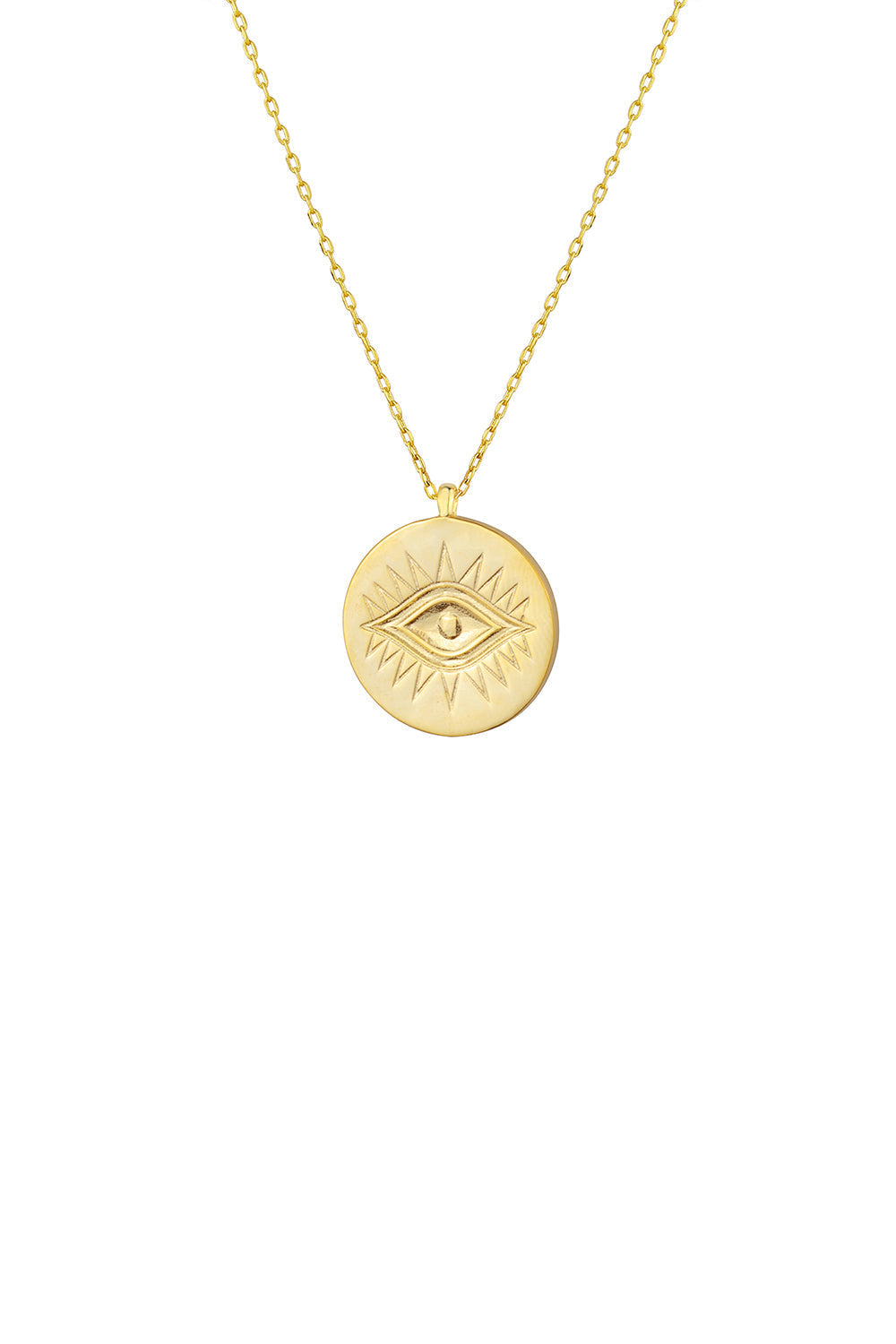 Mavi Mineli Evil Eye Madalyon - 2