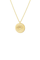 Mavi Mineli Evil Eye Madalyon - 2