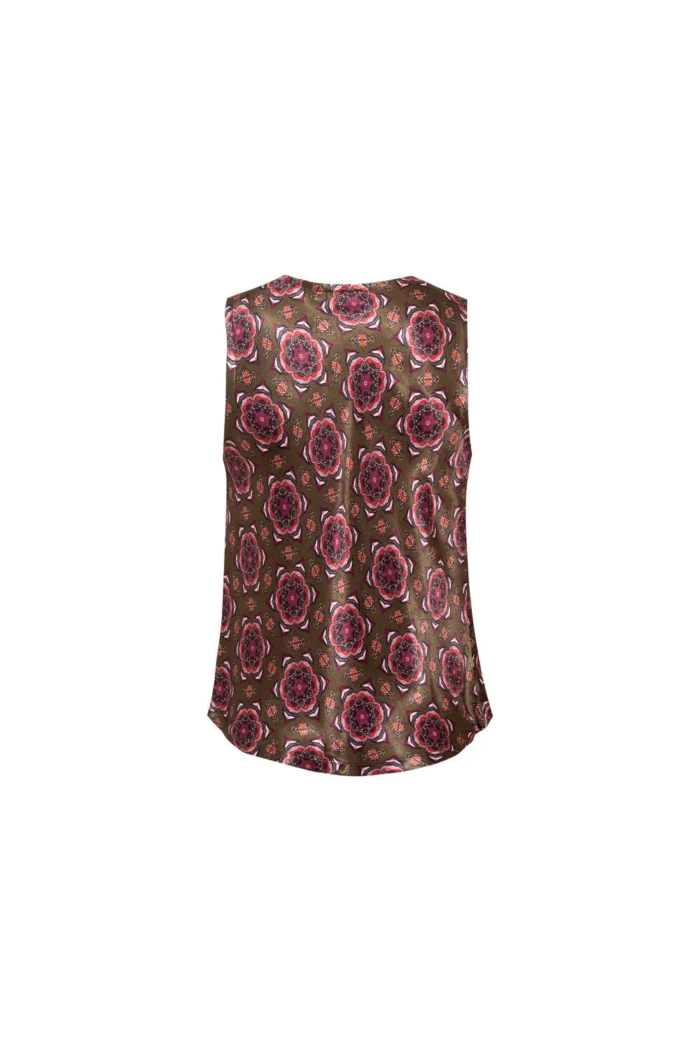 Floral Desenli Degaje Detaylı Saten Bluz - 3