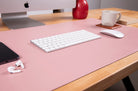 Still & Silent – Pink Gerçek Deri Desk Mat Macbook Altlığı - 0