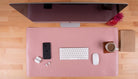 Still & Silent – Pink Gerçek Deri Desk Mat Macbook Altlığı - 2
