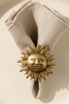 Sun Pirinç Peçete Halkası Mat- 2'li Set-Napkin Ring - 1