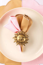 Sun Pirinç Peçete Halkası Mat- 2'li Set-Napkin Ring - 2