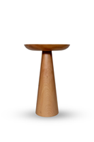 Tekli Zigon Mantar Sehpa Mushroom | Masif Ahşap Modern Yan Sehpa - 6