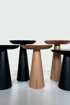 Tekli Zigon Mantar Sehpa Mushroom | Masif Ahşap Modern Yan Sehpa - 7