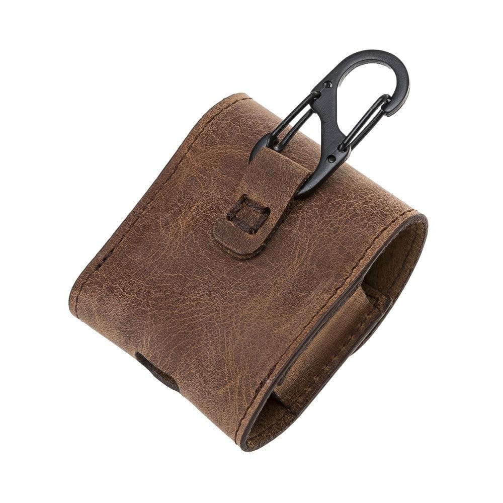 Aurel Heritage Saddle Charm Hakiki Deri Airpods Kılıfı – Airpods 1 & 2 Uyumlu - 4
