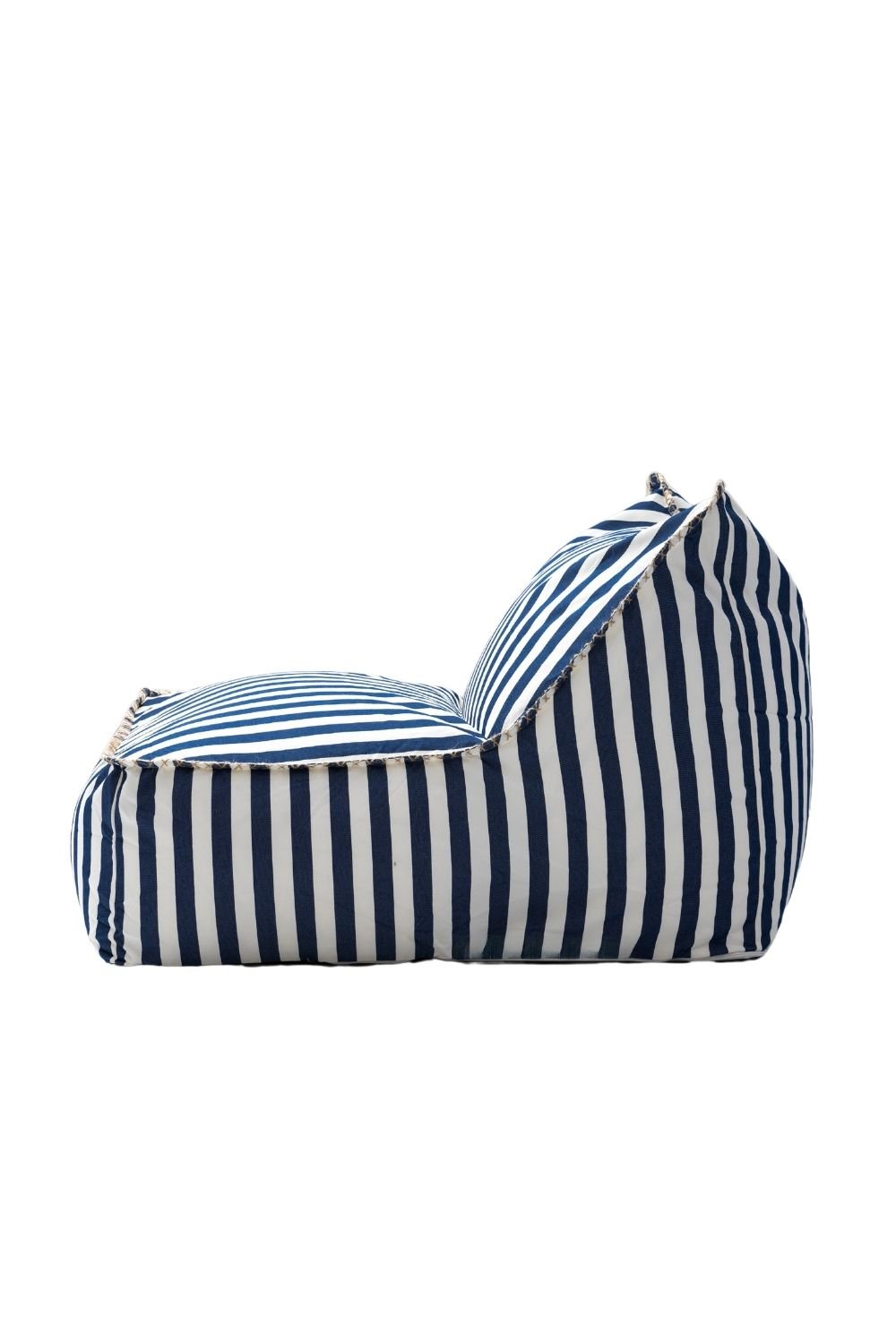 Modern Lacivert & Beyaz Doly Koltuk | Minimalist Ve Şık Lounger Tasarımı - 2