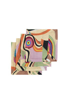 Delta Linen Abstract Printed Napkin (Set Of 4) Sunrise - 0