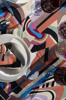 Delta Linen Abstract Printed Tablecloth Sunrise - 2