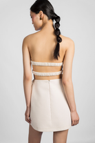 No22 Keten Mini Elbise - 3