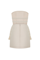 No22 Keten Mini Elbise - 5