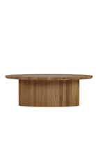 Fuga Ahşap Oval Sehpa 80 Cm - 0