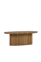 Fuga Ahşap Oval Sehpa 80 Cm - 1