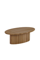 Fuga Ahşap Oval Sehpa 80 Cm - 2