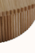 Fuga Ahşap Oval Sehpa 80 Cm - 3