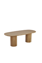 Fuga Ahşap Oval Yemek Masası 240 Cm - 1