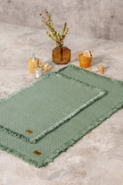 Bath Rug Set Yeşil 75x125 60x90 - 0