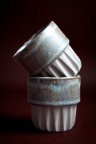 Orin Stoneware Bardak – Gri & Kahve & Beyaz - 2