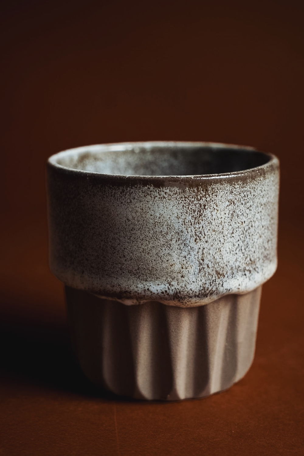 Orin Stoneware Bardak – Gri & Kahve & Beyaz - 3