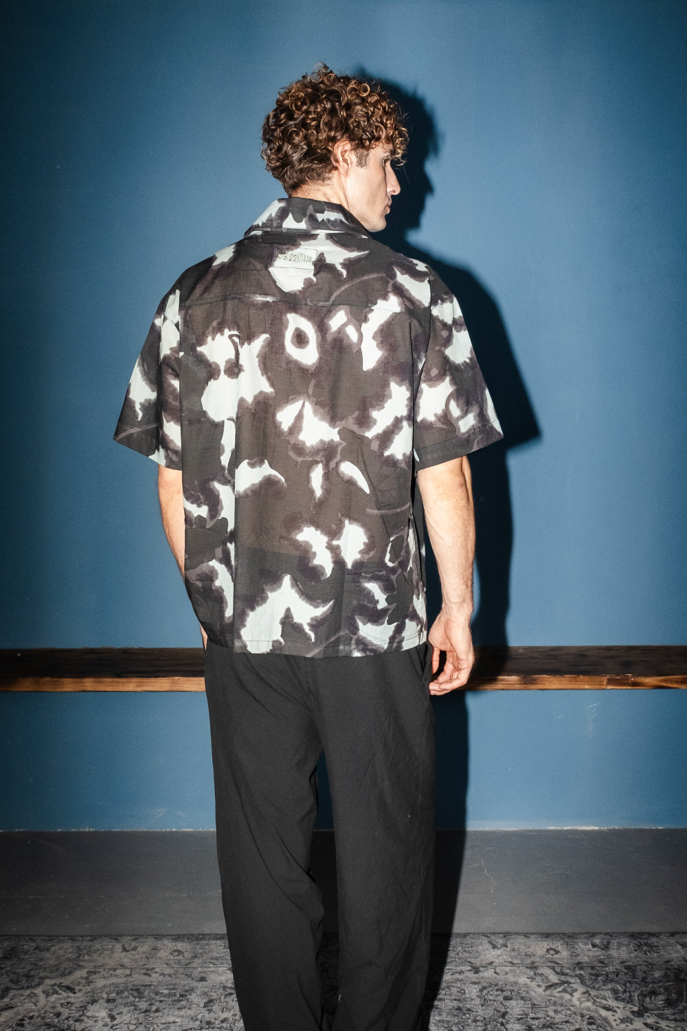 Batik Desenli %100 Pamuk Unisex Gömlek - 4