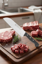 Sürmene Şef Aşçı Bıçağı Profesyonel Oluklu Santoku Bıçağı 31 Cm Pimli Sap Sürbisa 61095 - 0