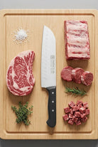 Sürmene Şef Aşçı Bıçağı Profesyonel Oluklu Santoku Bıçağı 31 Cm Pimli Sap Sürbisa 61095 - 1
