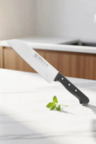 Sürmene Şef Aşçı Bıçağı Profesyonel Oluklu Santoku Bıçağı 31 Cm Pimli Sap Sürbisa 61095 - 2
