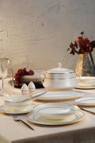 Aryıldız Hn Vanessa 60 Parça Platin Porselen Yemek Takımı Ar252963 - 0