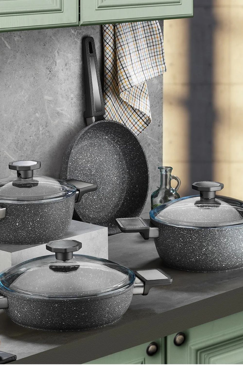 Aryıldız Vortex Granitium 7 Parça Granit Tencere Seti Ar260241 - 4