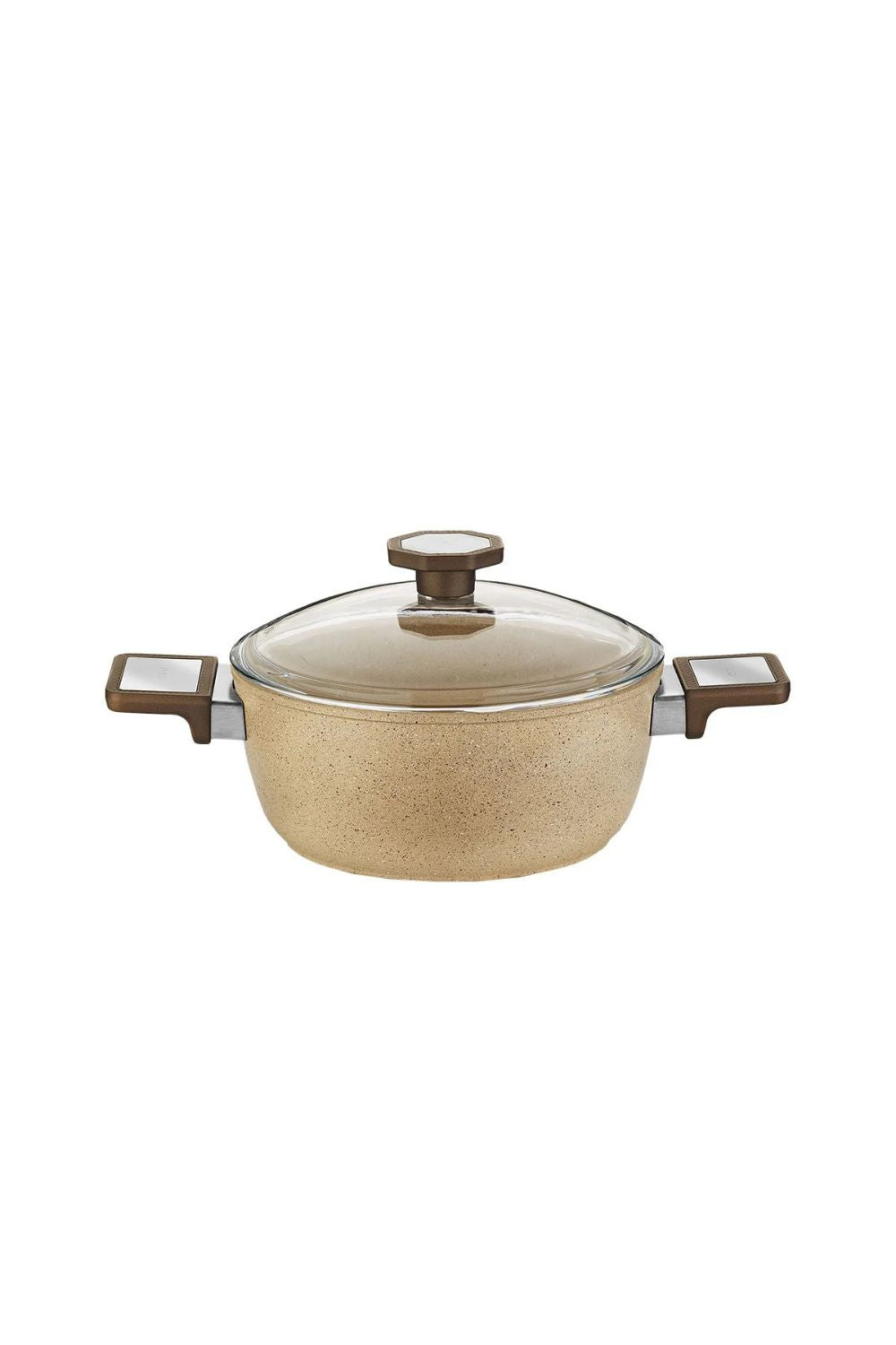 Aryıldız Vortex Cappuccino 7 Parça Granit Tencere Seti Ar260210 - 1