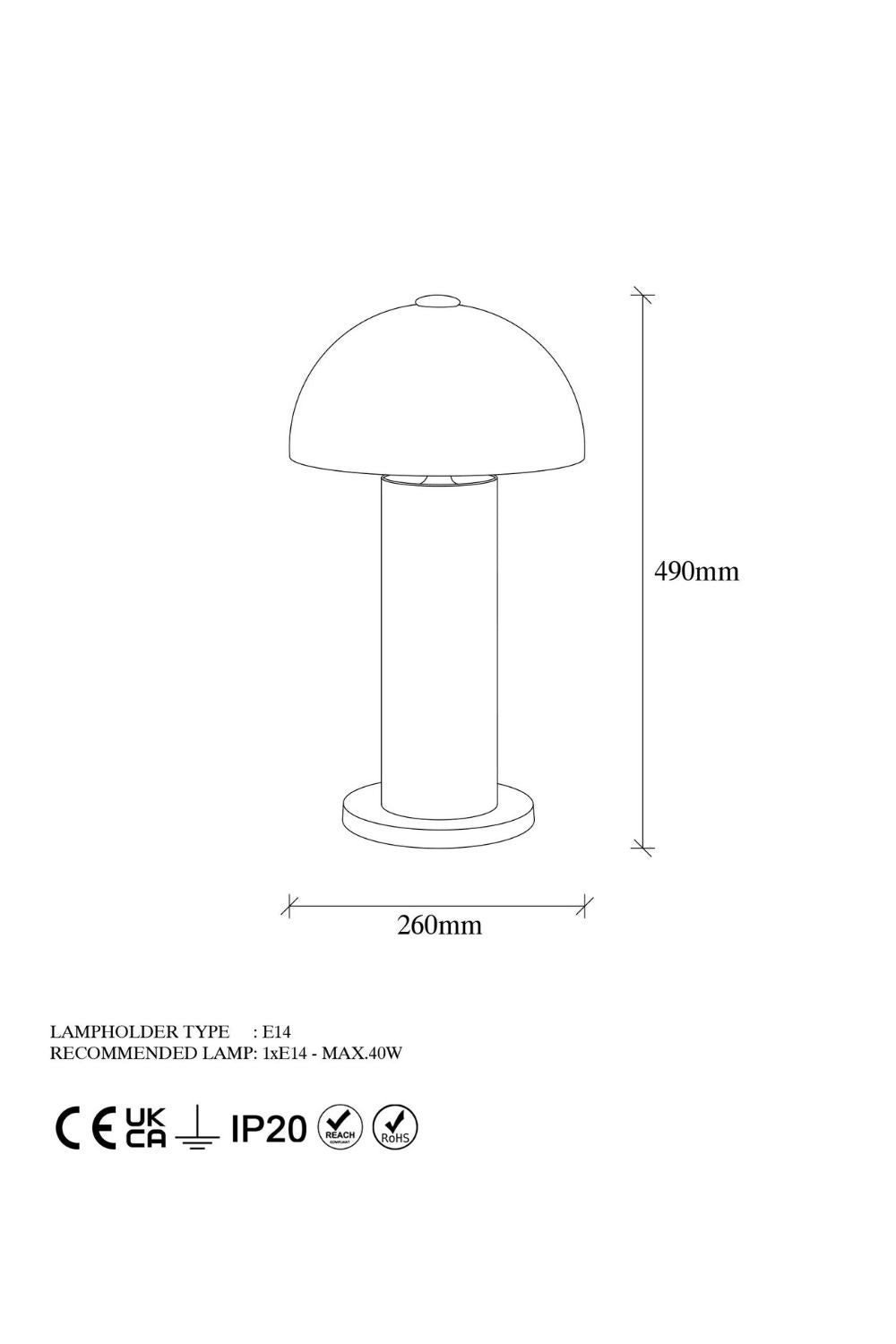 Oberon 11503 Sıvama Masa Lambası Aydınlatma - 6