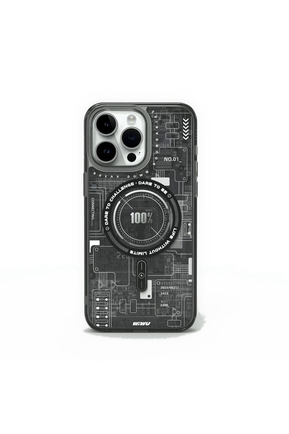 Mecha Circuit H Serisi Magsafe Uyumlu Desenli Kılıf, Iphone 15 Pro - 3