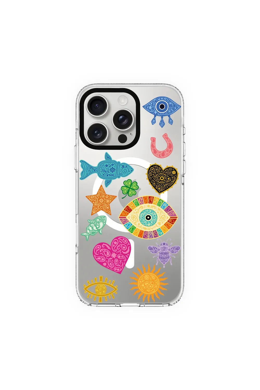 Charms By Berrin Özkan-Clear Kılıf Magsafe Özellikli - Iphone 16 Pro - 0
