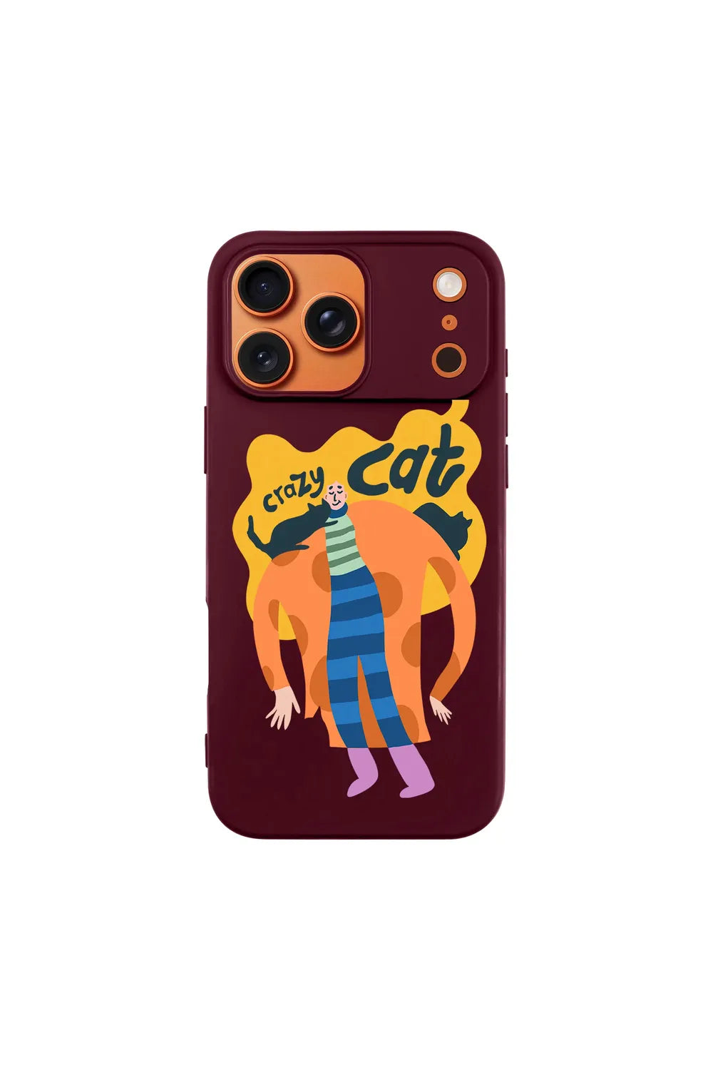 Crazy Cat-Ultra Silikon Kılıf-Iphone 17 - 0