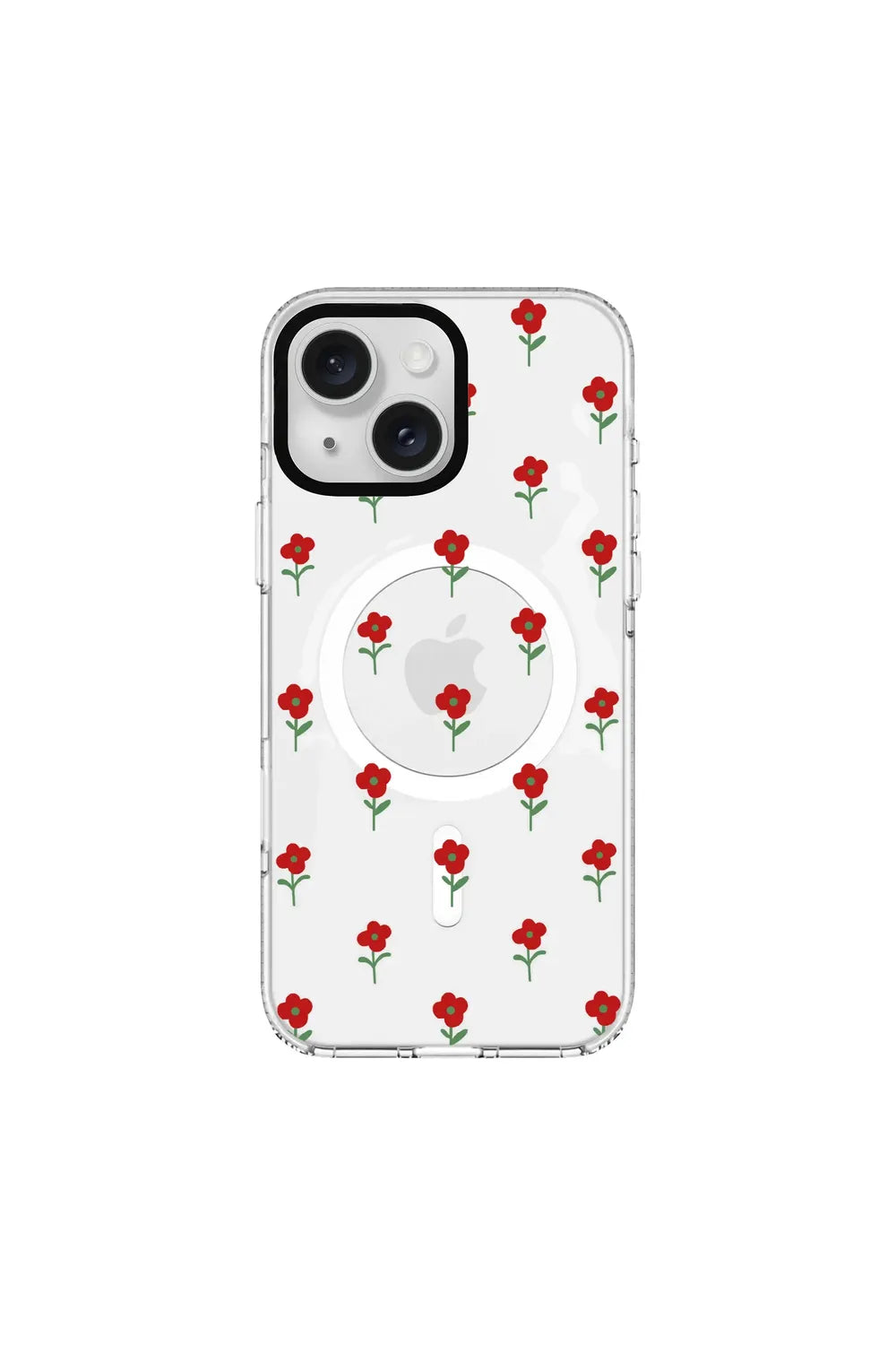 Flower Power-Clear Kılıf Magsafe Özellikli - Iphone 15 Plus - 0