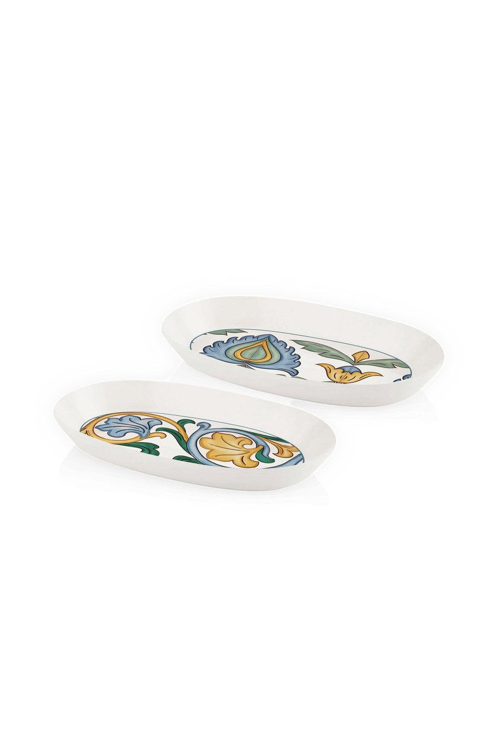 Limoncello Oval Servis Tabağı 2'li Set, Gri, 23 Cm - 3