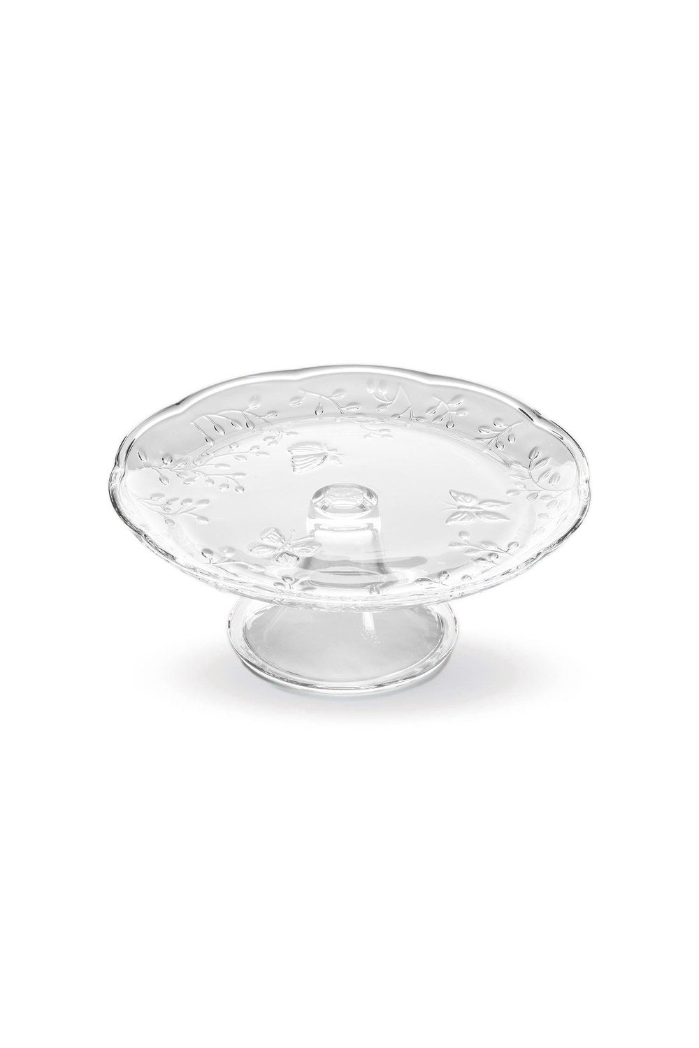 Ayaklı Cam Sunum Tabağı 27x27x11 Cm - 1