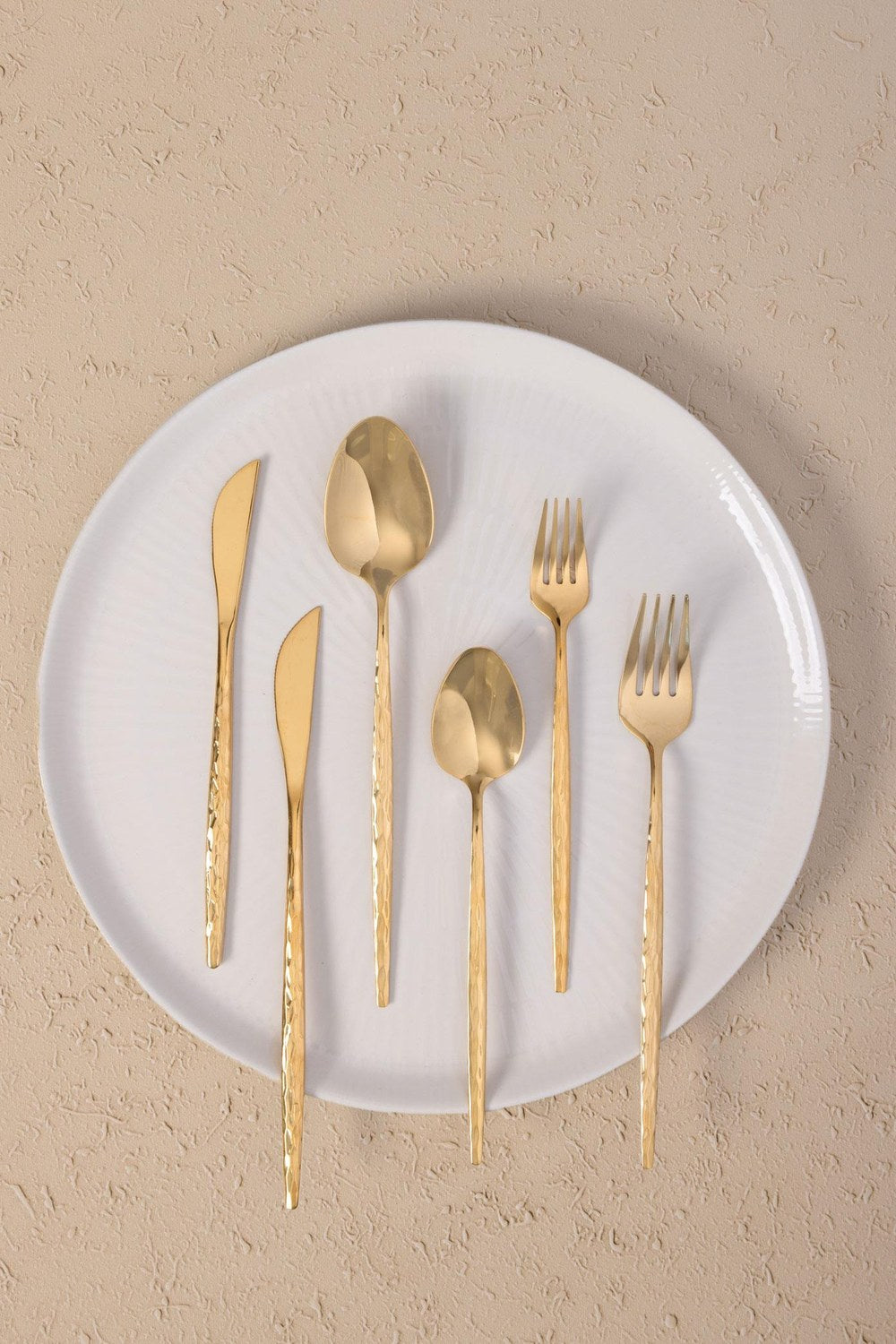 Shiny Çatal Kaşık Bıçak Takımı Gold 24 Parça - 4