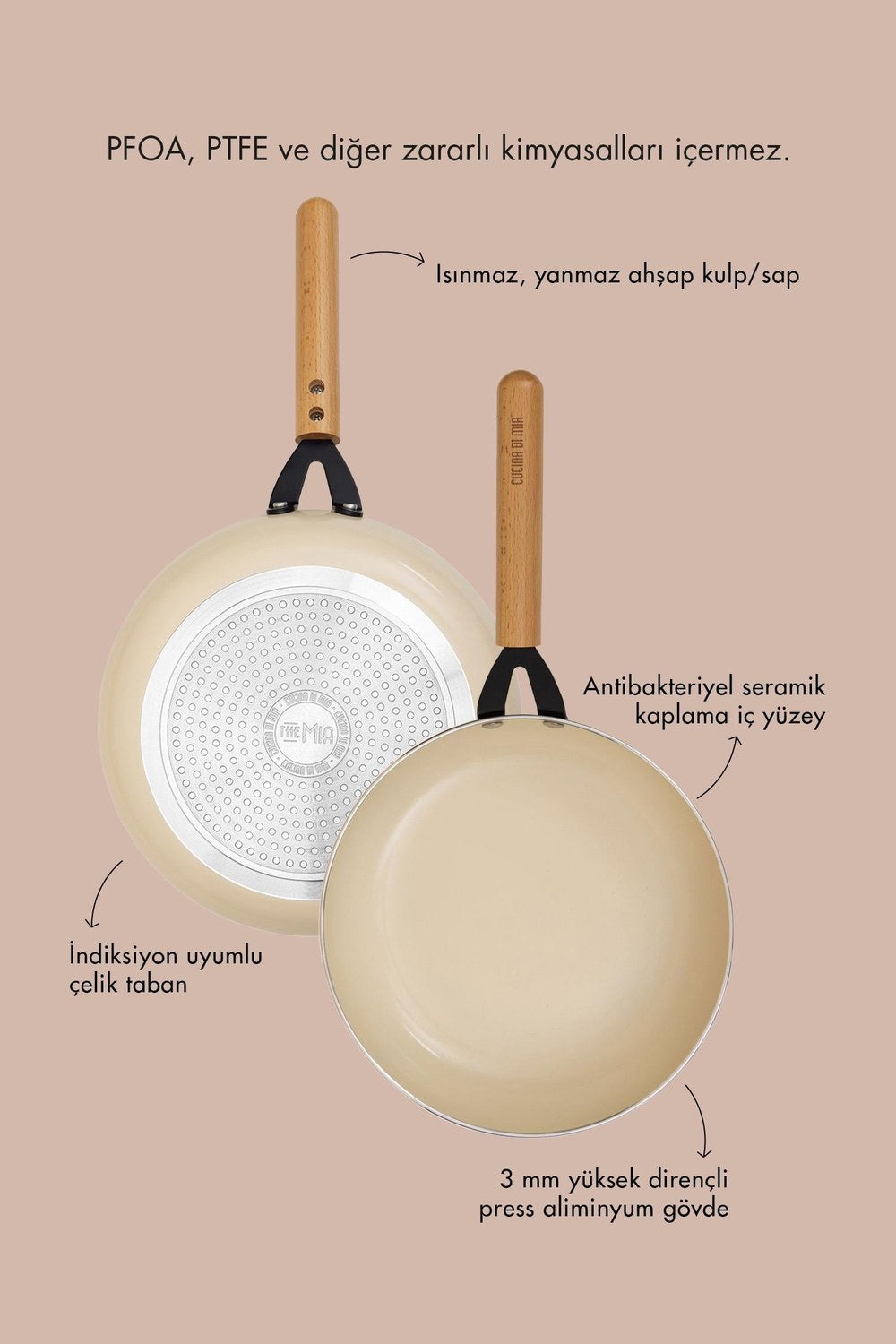 Cucina Di Mia Seramik Tava, 26 Cm - 2