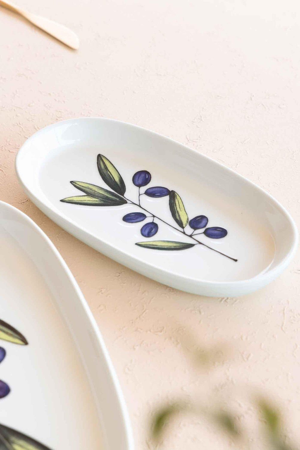 Olivos Oval Servis Tabağı 2'li, 23 × 14 Cm - 2