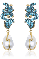 Jr. Secret Of The Universe Aqua Kristal İnci Küpe - 0