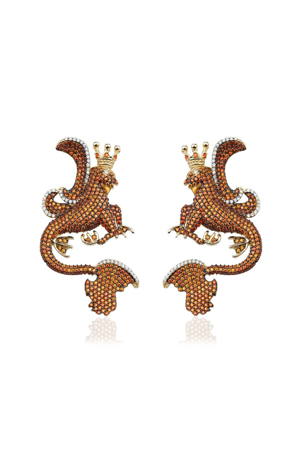 Secret Of Stamboul Garnet Efsanevi Dragon Küpe - 0