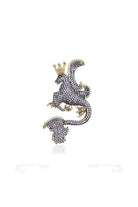 Secret Of Stamboul Beyaz Kristal Mitolojik Dragon Kolye / Broş - 0