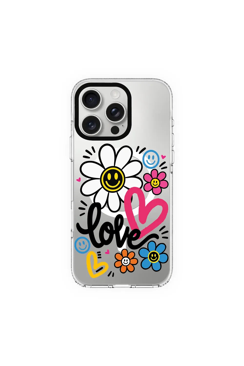Love Bloom Clear Magsafe Kılıf, Iphone 16 Pro - 0