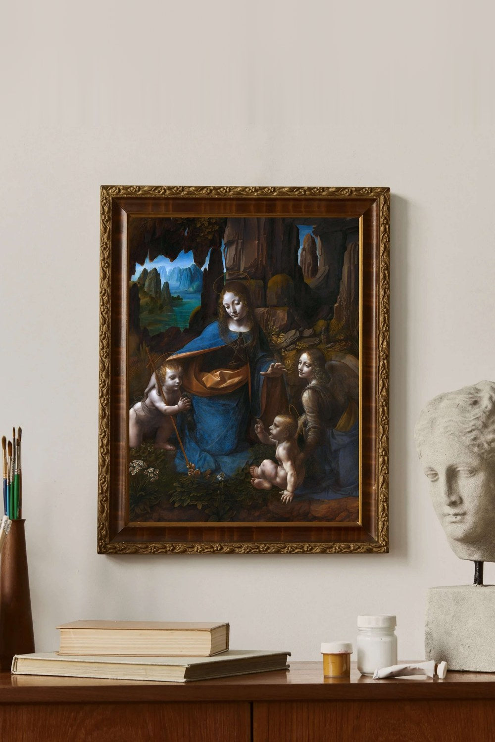 Leonardo Da Vinci - Kayalıklar Bakiresi - 3