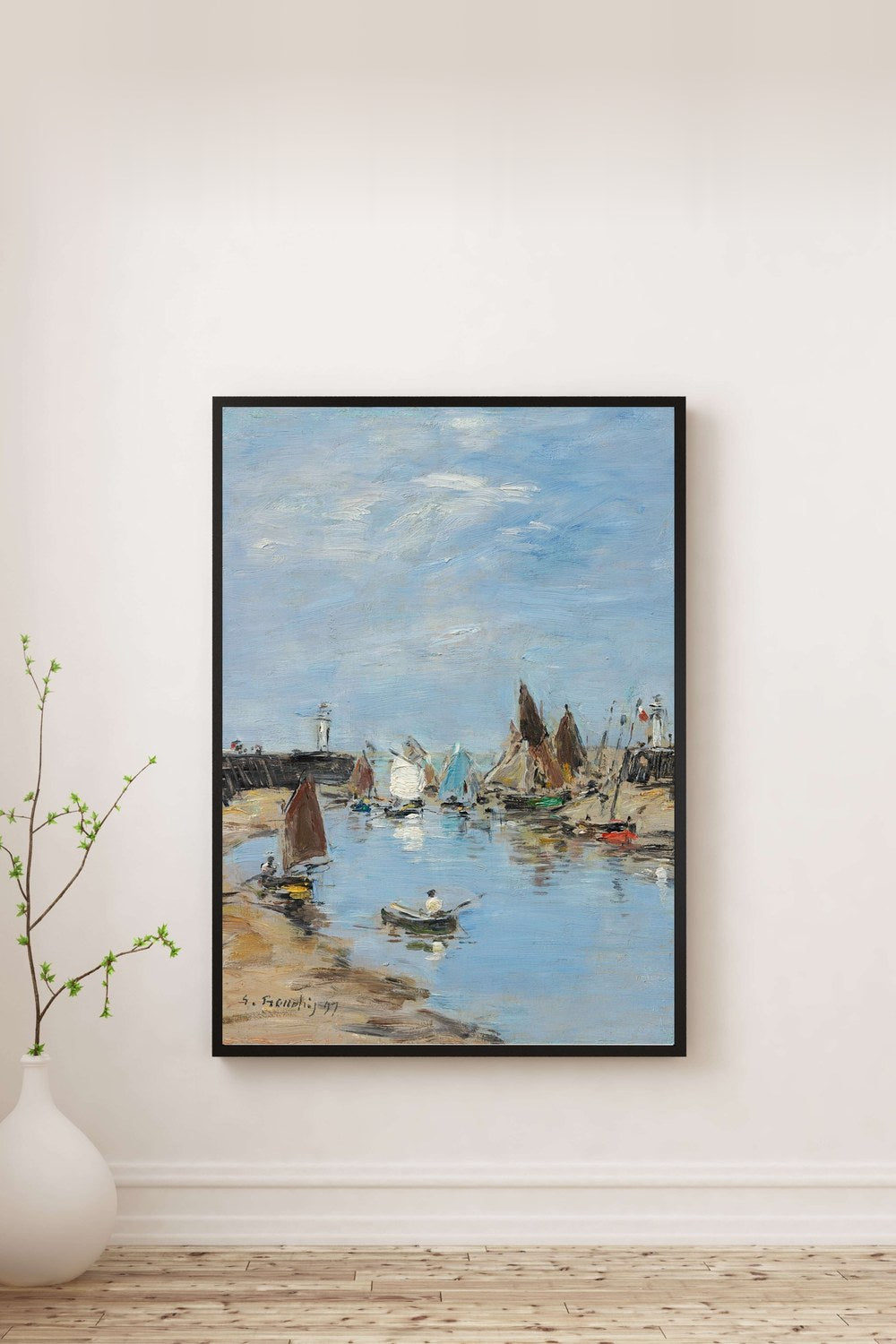 Eugène Boudin - Trouville Dalgakıranlar Alçak Gelgit - 0