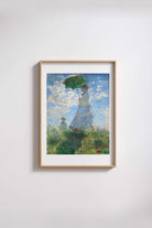 Claude Monet - Şemsiyeli Kadın Madame Monet Ve Oğlu - 3