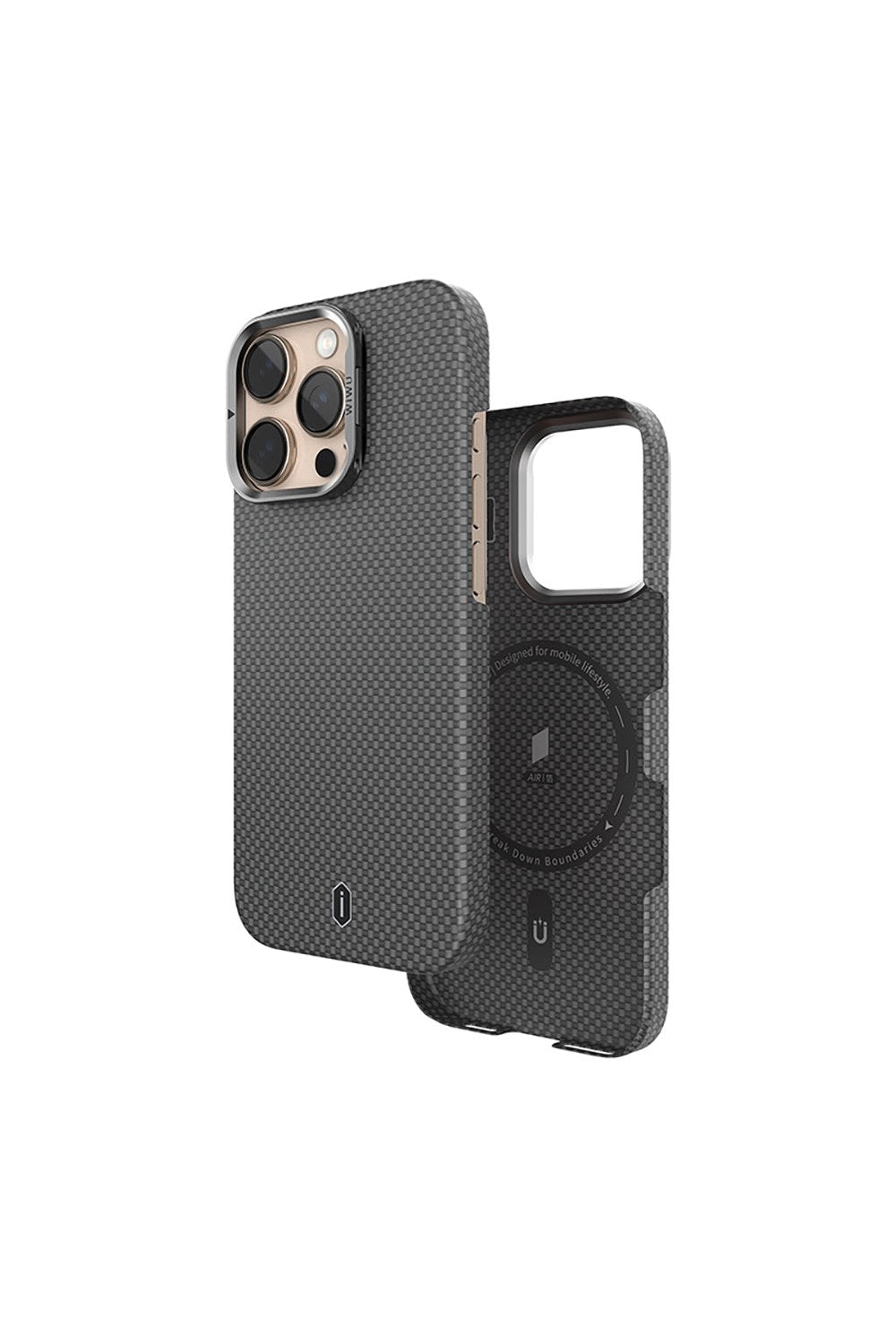 Kamera Standlı Aramid Fiber Iphone 16 Pro Max Magsafe Uyumlu Kılıf - 5