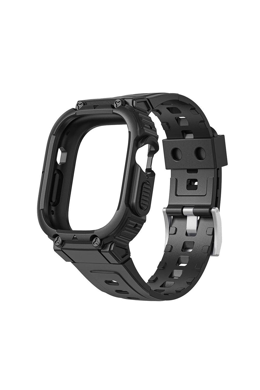 Armor 2'si 1 Arada Kasa Koruyucu Ve Silikon Kordon — Apple Watch Ultra 49 Mm - 3